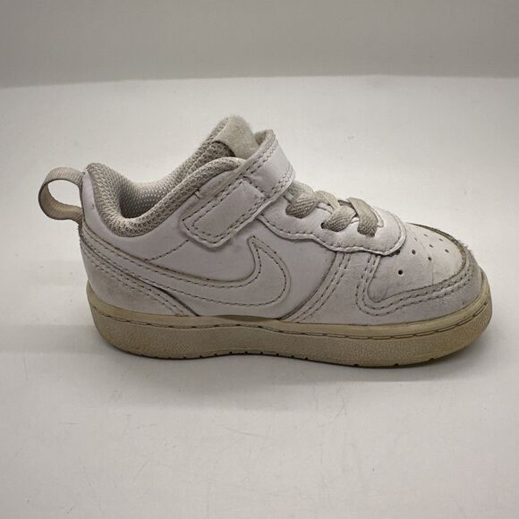 Nike Court Borough Low 2 Triple White - BQ5453-100 Size 6 C Toddler - Picture 8 of 12